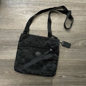 Vintage Coach Monogram Crossbody Bag